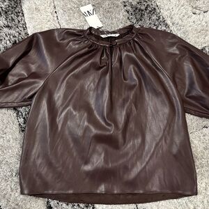 Elegant Brown Women's Top